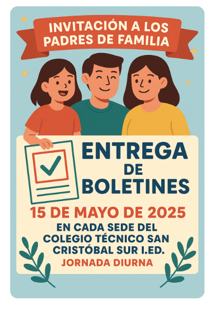 INVITACIÓN ENTREGA DE INFORMES PRIMER TRIMESTRE 