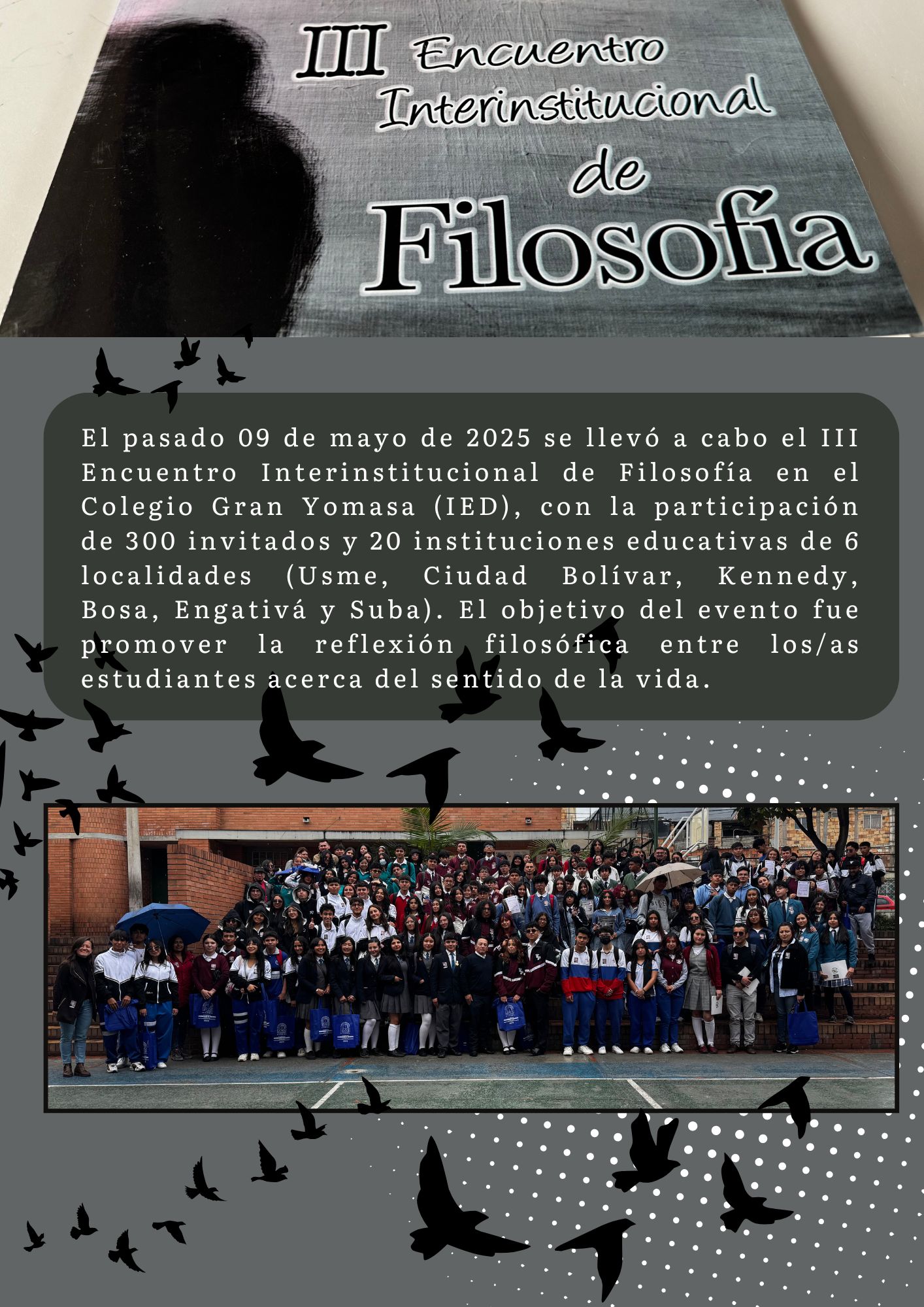 III ENCUENTRO INSTERINSTITUCIONAL DE FILOSOFÍA 