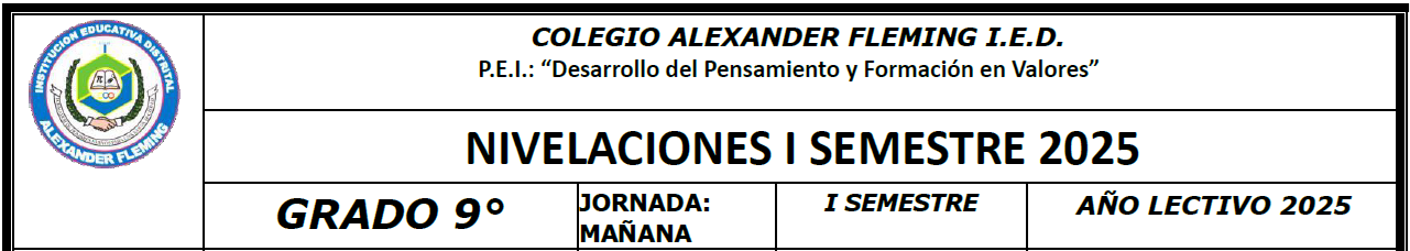 Talleres de nivelación para noveno grado