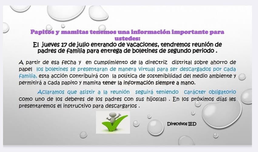 Papitos y mamitas, tenemos una información importante para ustedes: