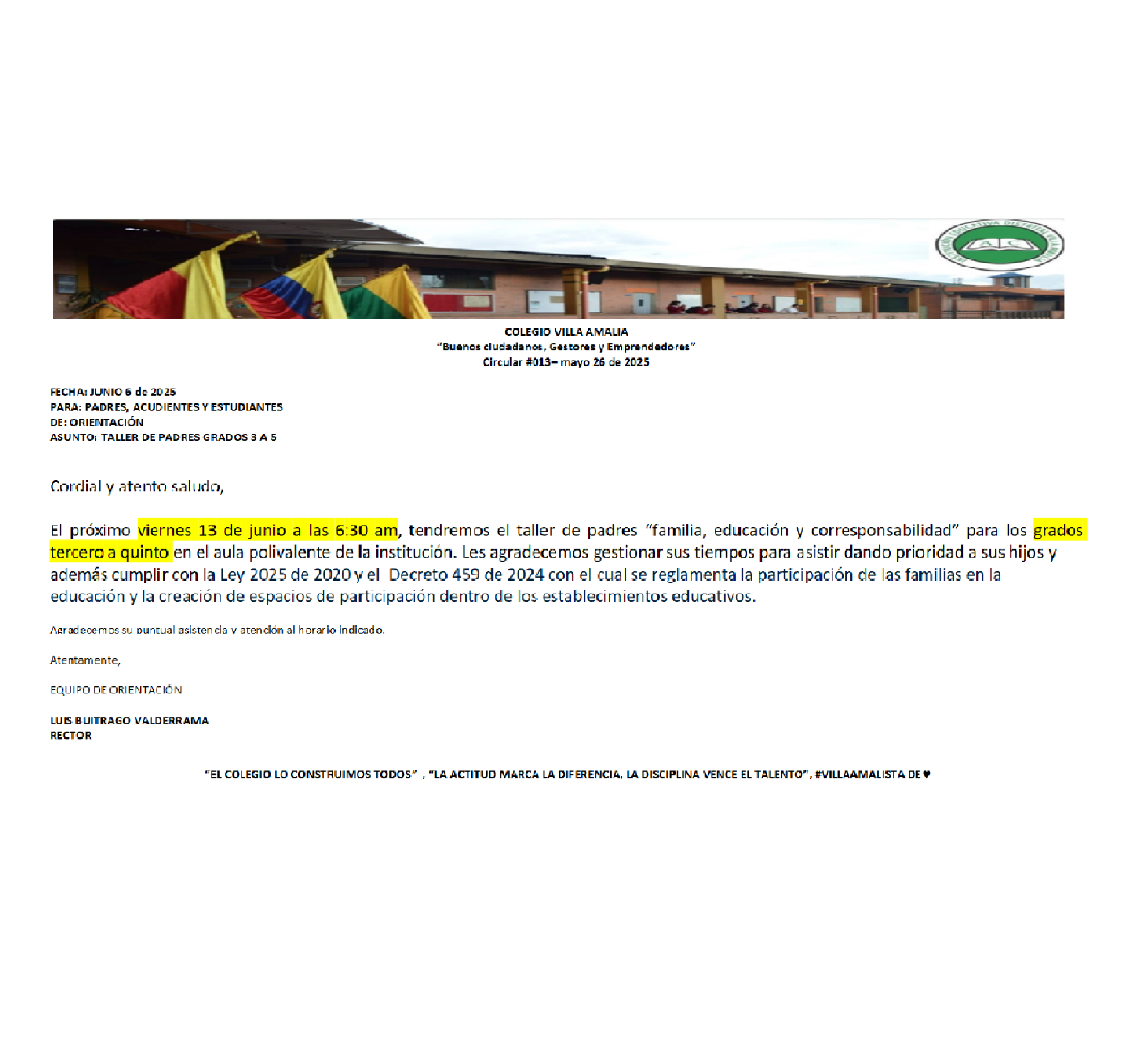 Taller padres orientación