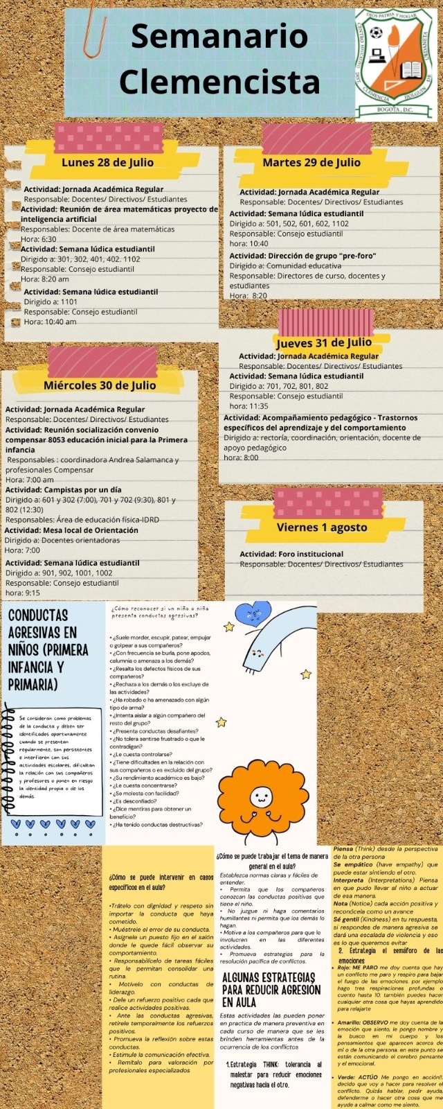 SEMANARIO CLEMENCISTA DEL 28 DE JULIO AL 1° DE AGOSTO DE 2.025