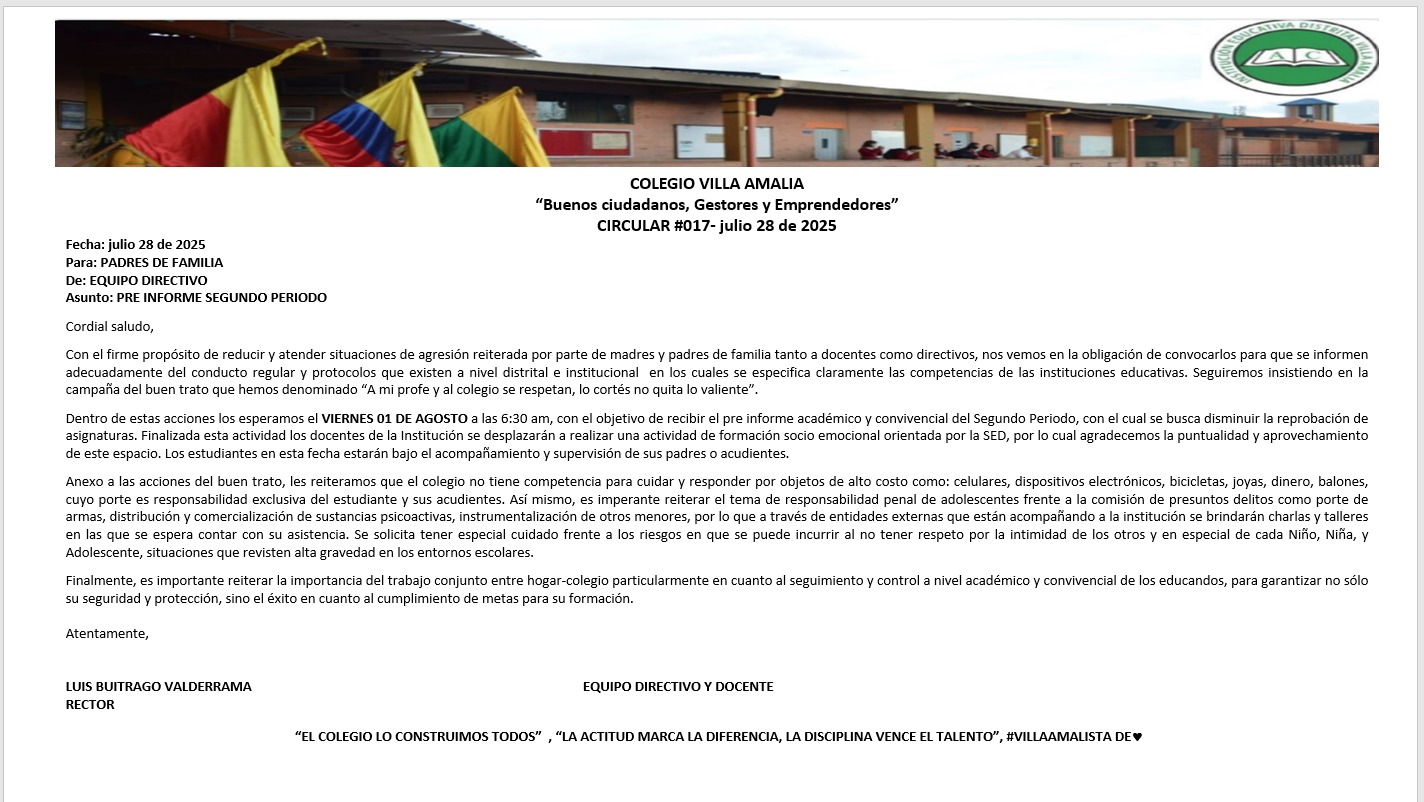 Circular 017 del 28 de Julio 2025