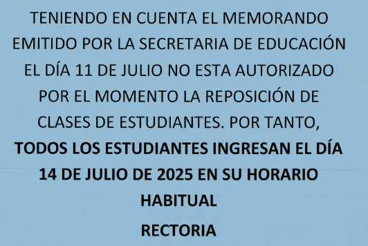 Ingreso de estudiantes segundo semestre