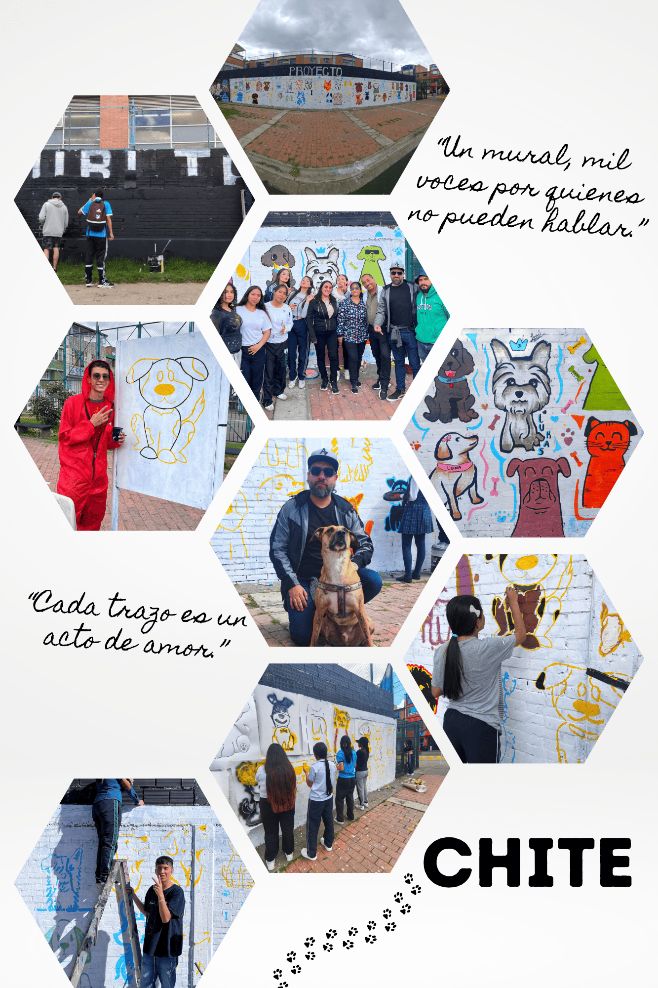 chite intervención mural