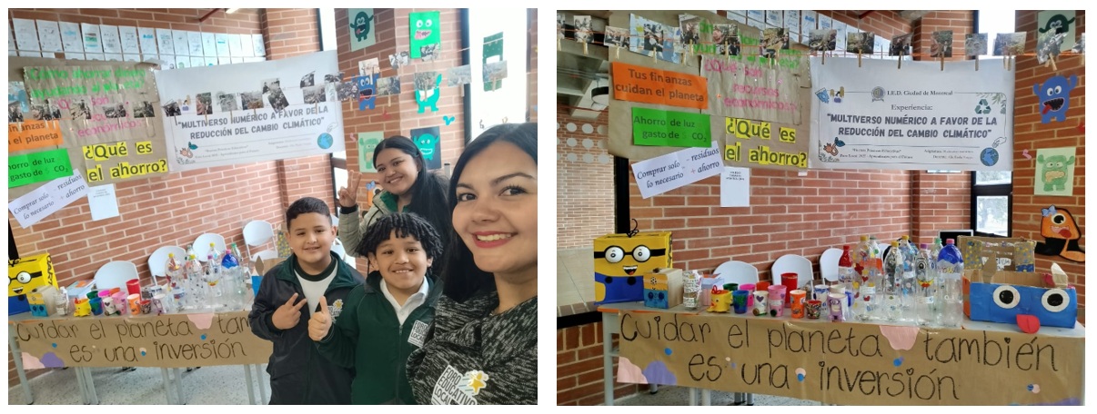 Agradecimiento a la delegación del Colegio Ciudad de Montreal IED quienes hicieron presencia llevando la ponencia "Multiverso Numérico a favor  de la reducción del Cambio Climático"