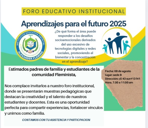 Invitación Foro Educativo Institucional 2025