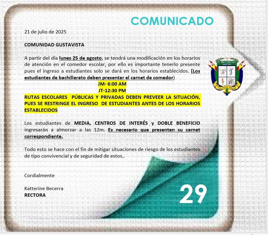 comunicado 29