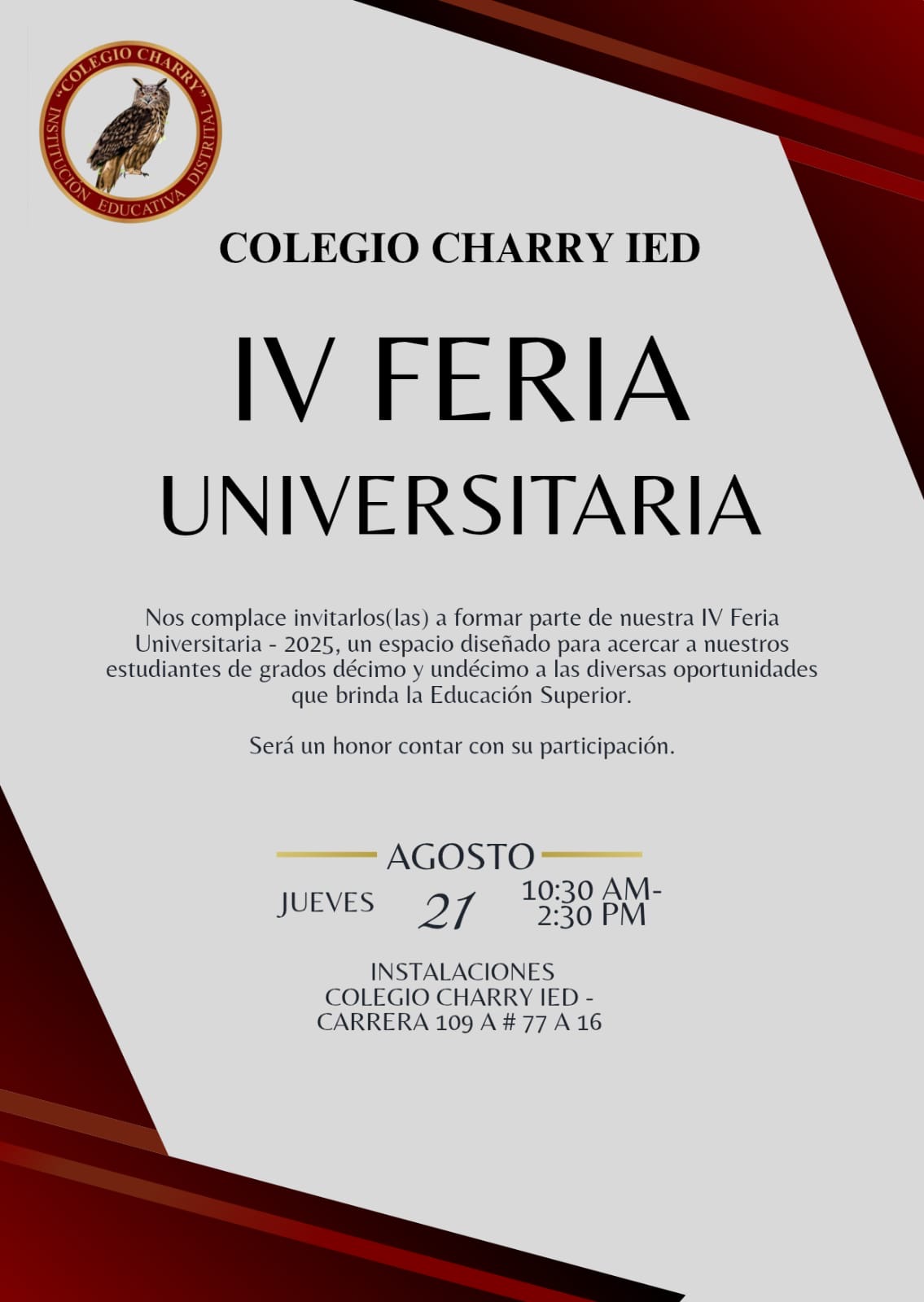 IV Feria Universitaria Charry IED