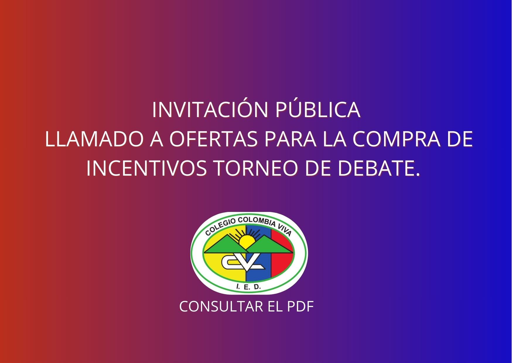 LLAMADO A OFERTAS INCENTIVOS