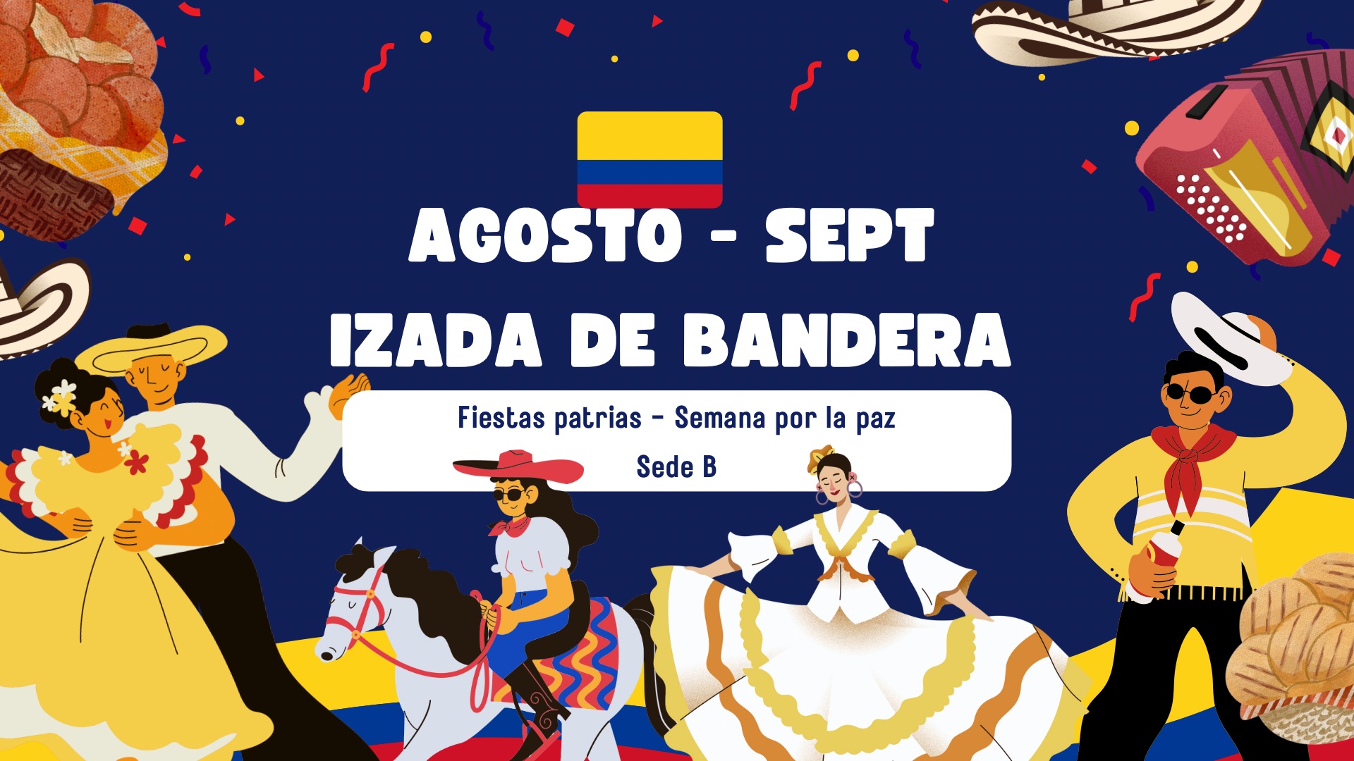 Imagen con texto de la izada