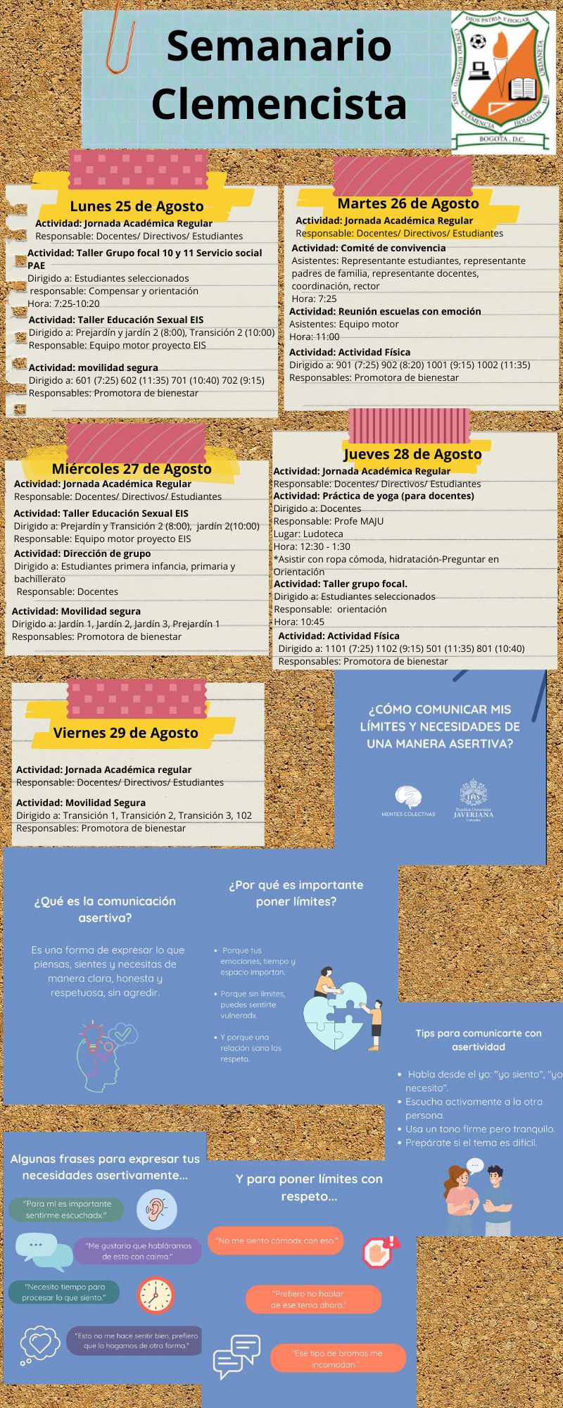 SEMANARIO CLEMENCISTA 25 AL 29 DE AGOSTO DE 2025