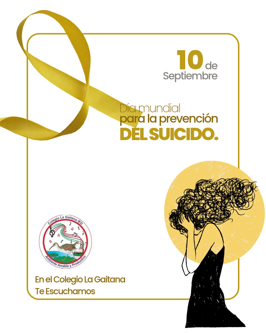 Hablar salva vidas. En este Día Mundial de la Prevención del Suicidio recordamos que no estás solo.