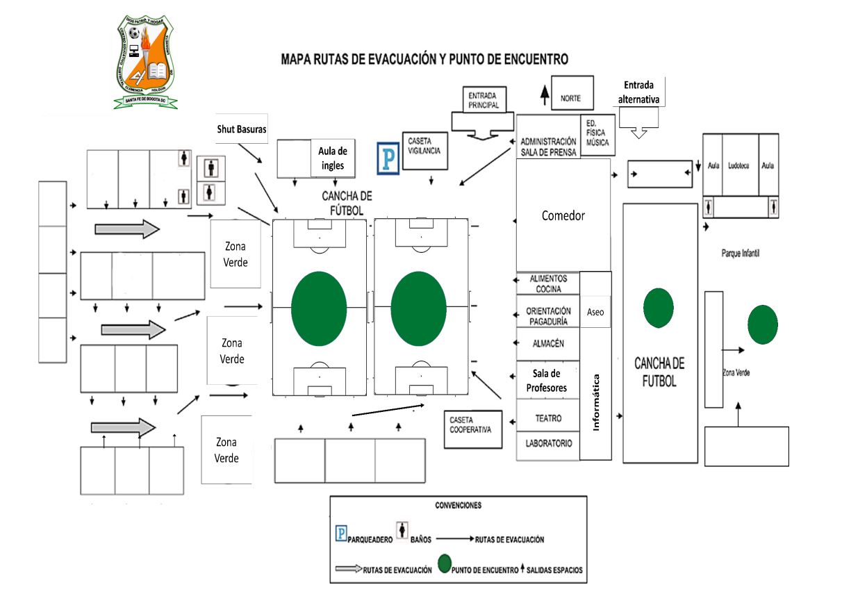 MAPA RUTAS EVACUACION