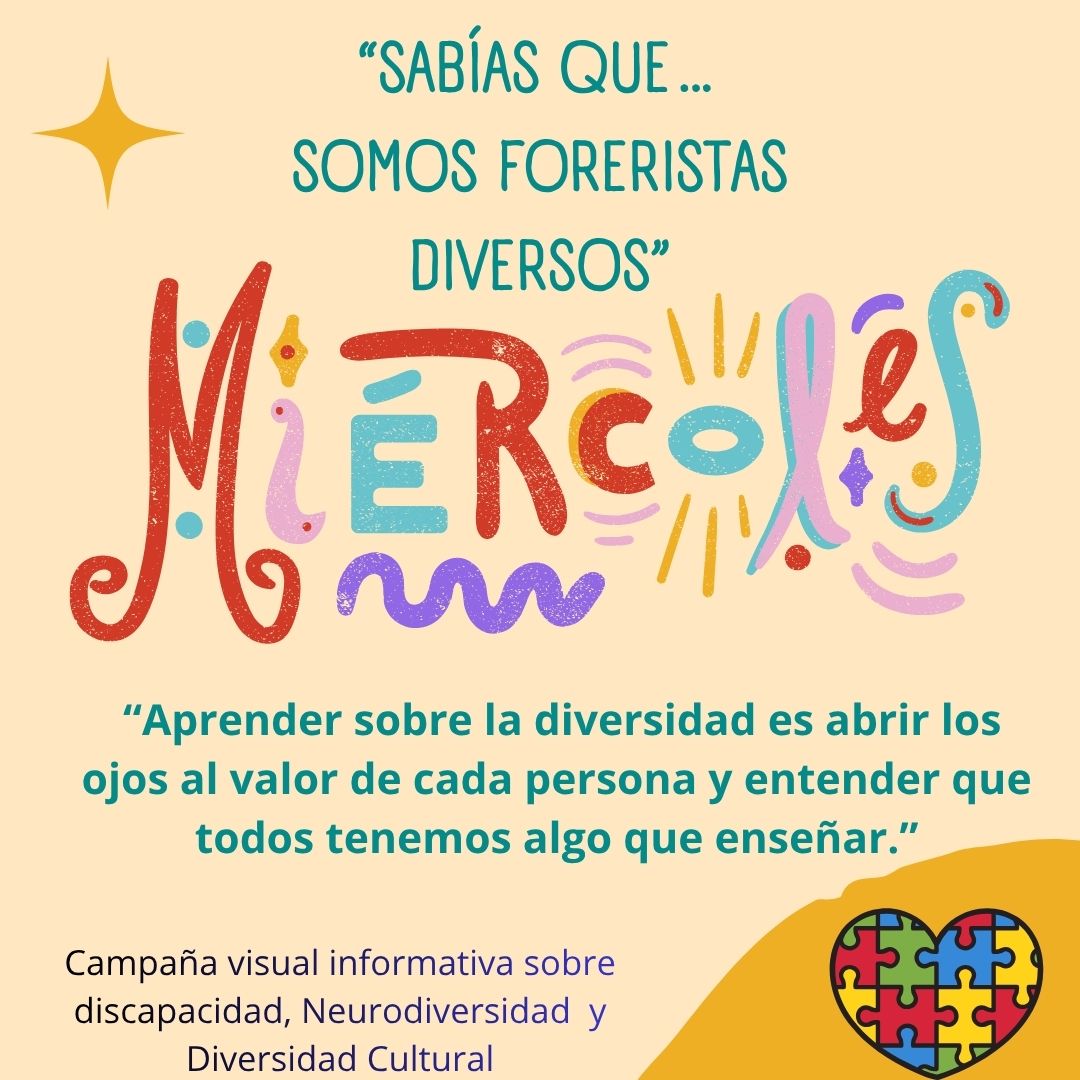 Sabias que somos foreristas diversos.