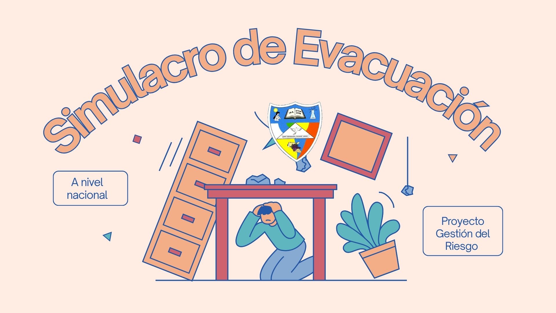 Imagen con texto del simulacro