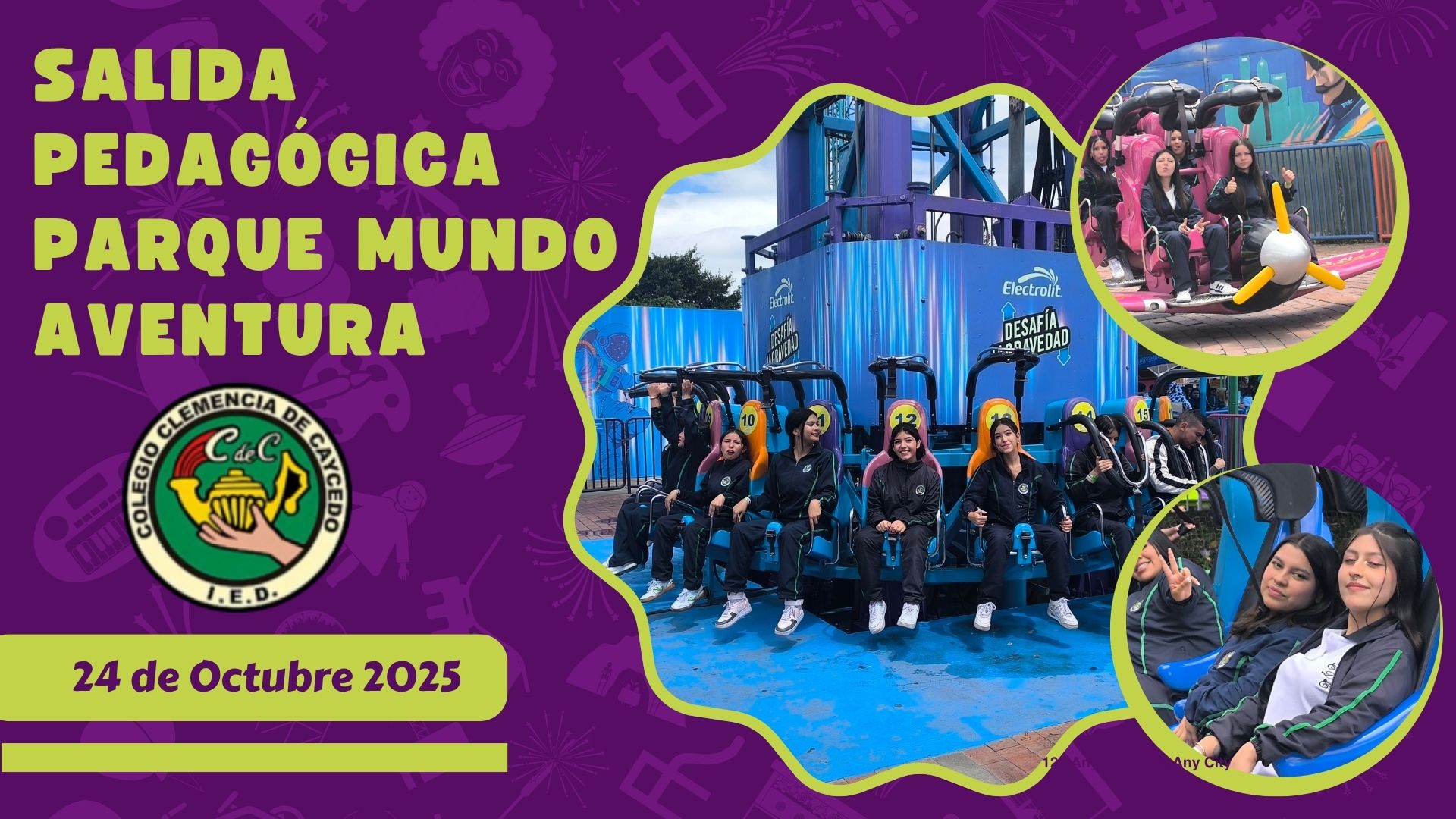 Salida pedagógica parque mundo aventura