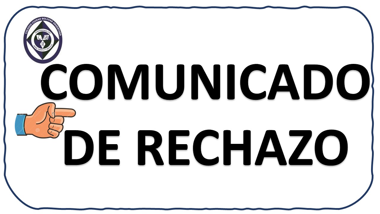COMUNICADO DE RECHAZO A LA VIOLENCIA