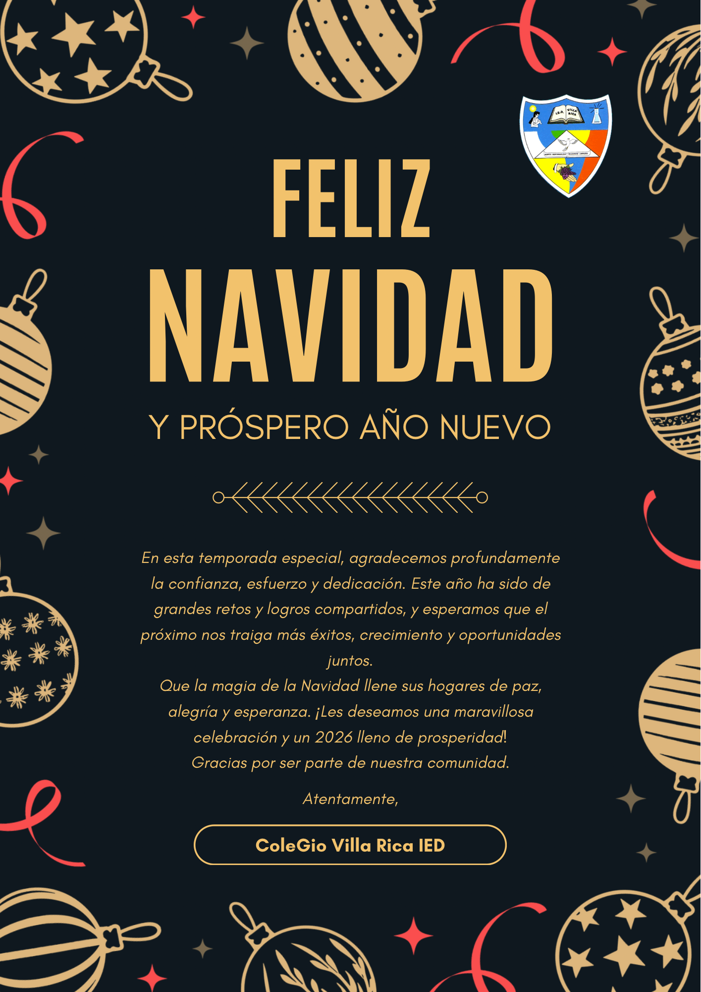 Imagen con texto de feliz Navidad 