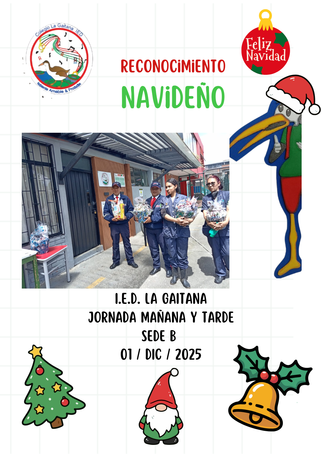 Reconocimiento Jornadas mañana y tarde. Sede B