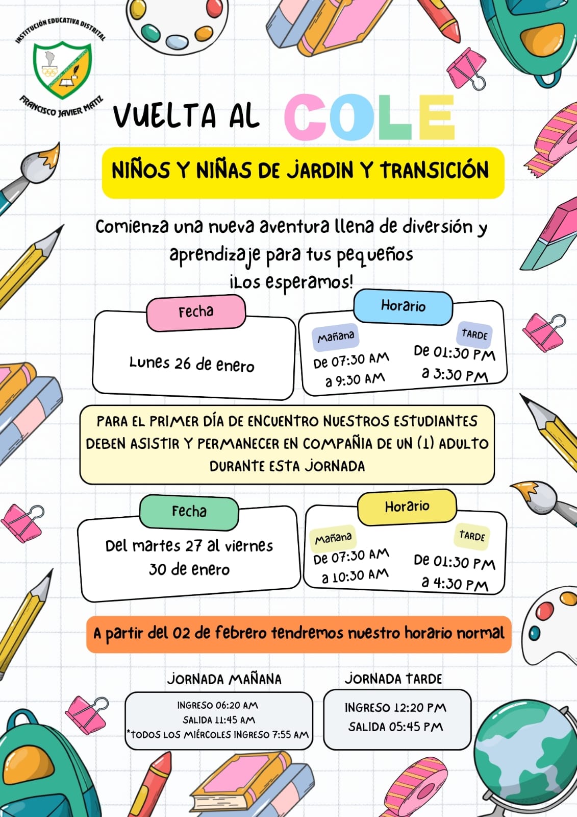 Vuelve al Cole Jardín y Transición