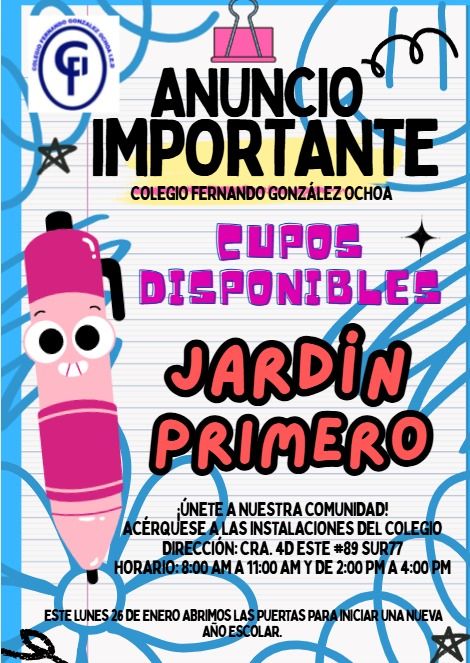 MATRICULAS  PRRESCOLAR Y PRIMERO JM