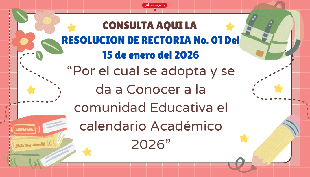 RESOLUCION DE RECTORIA No 01 Del 15 de enero del 2026