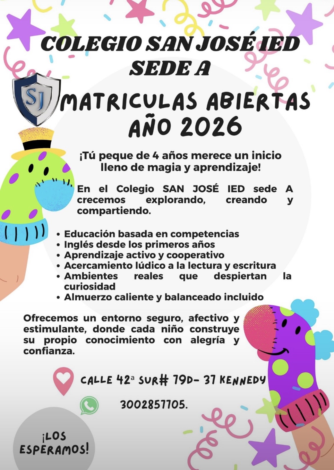 Ofrecemos un entrono seguro, afectivo y estimulante, donde cada niño construye su propio conocimiento con alegría y confianza.
