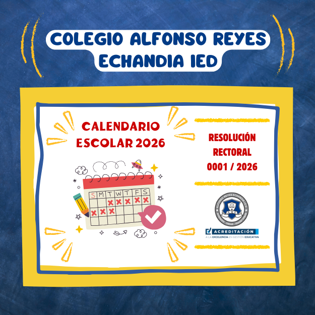 RESOLUCIÓN RECTORAL 001 DE 2026 - CALENDARIO ESCOLAR