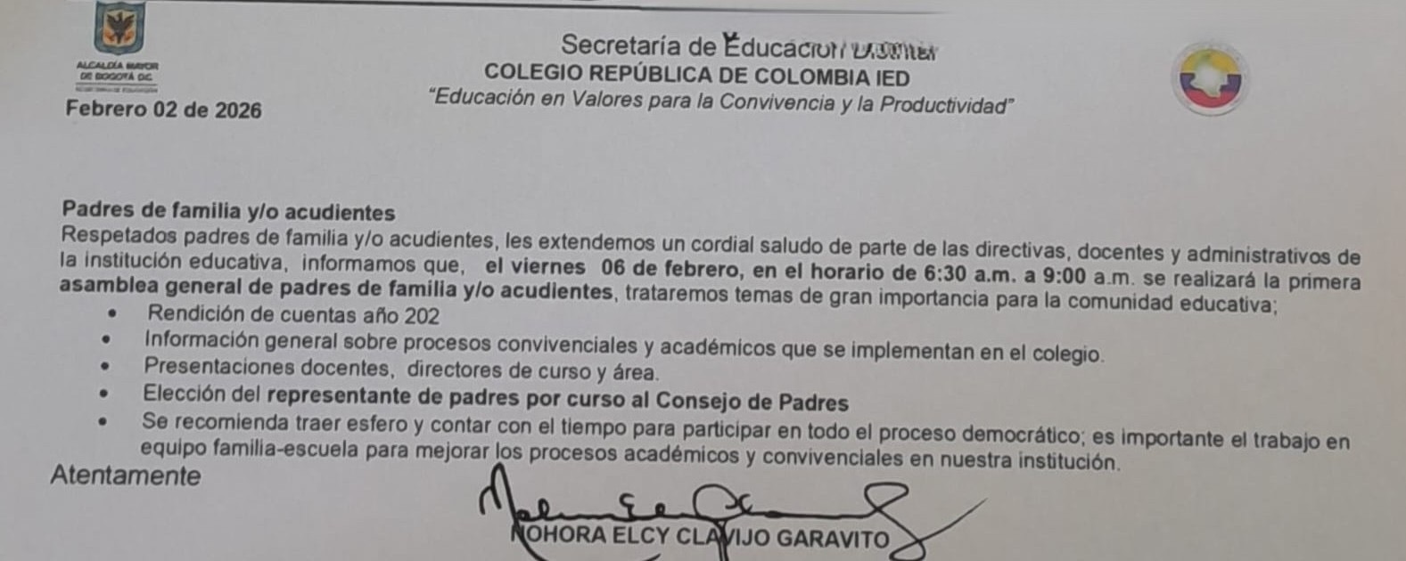 Padres de familia y/o acudientes 