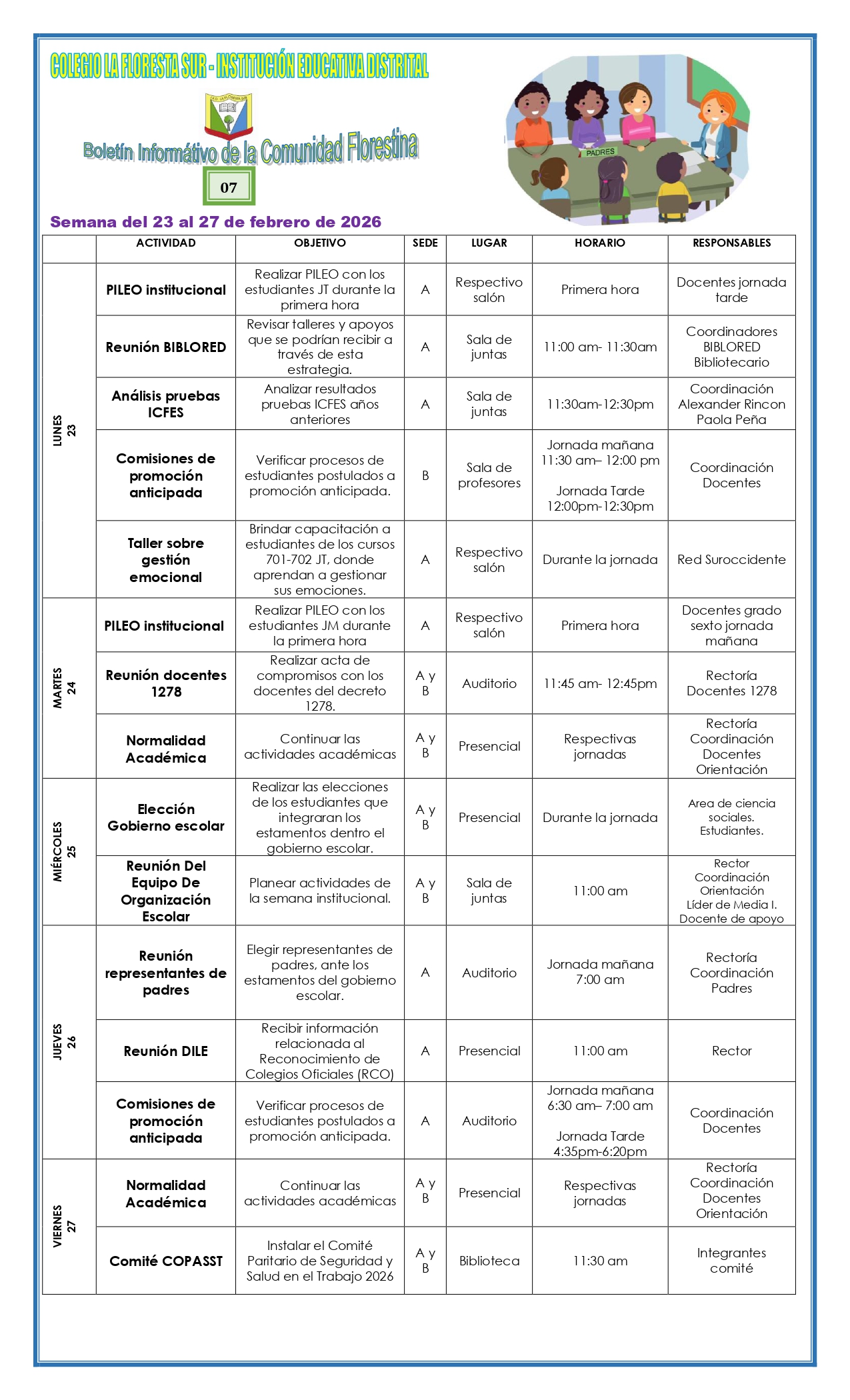 Boletín informativo semanal 7