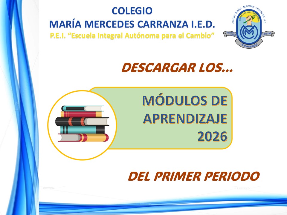 MÓDULOS DE APRENDIZAJE PRIMER PERIODO 2026