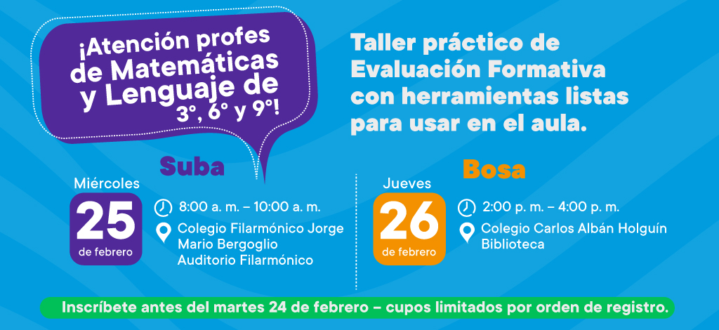 Taller práctico de Evaluación Formativa