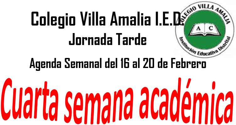 Agenda Semanal del 16 al 20 de Febrero del 2026