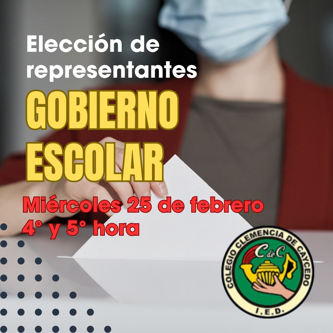 Votaciones gobierno escolar 2026