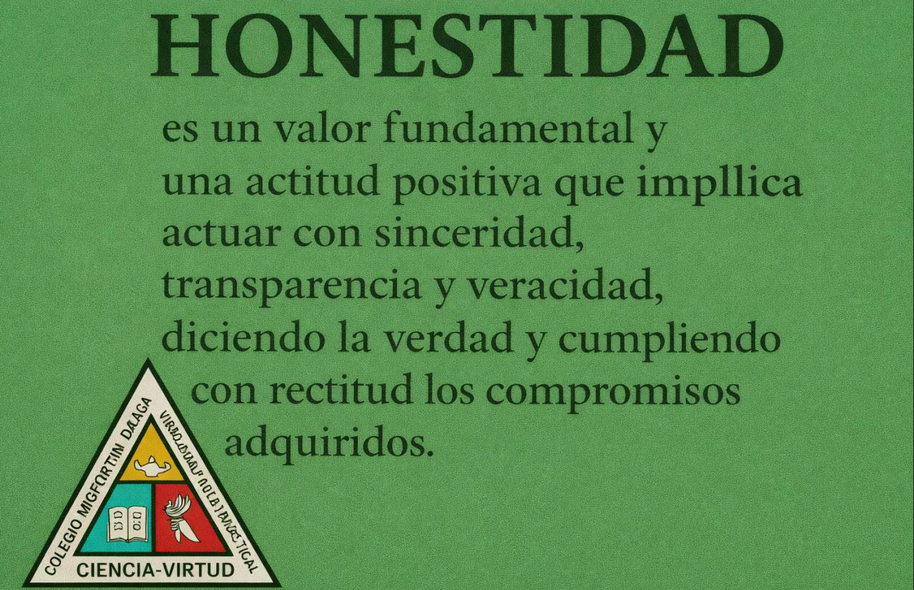 Valor de la semana: Honestidad del 02 al 06 de marzo de 2026