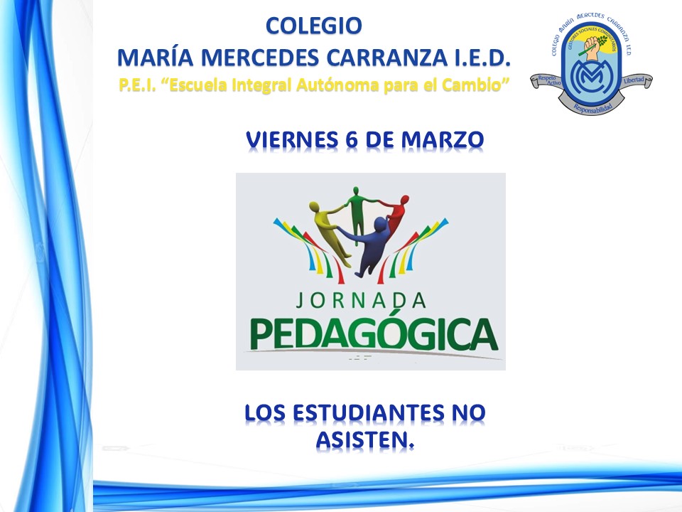 JORNADA PEDAGÓGICA 6 DE MARZO