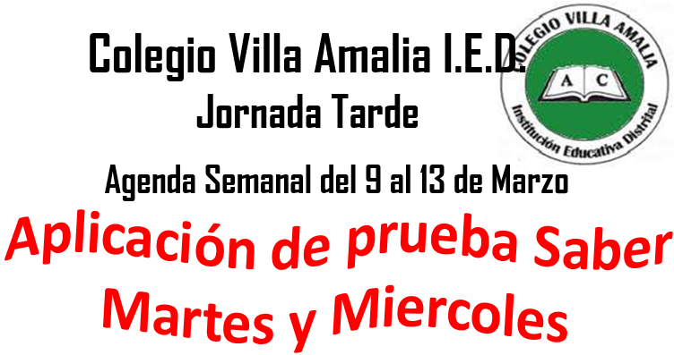 Agenda Semanal del 9 al 13 de Marzo del 2026