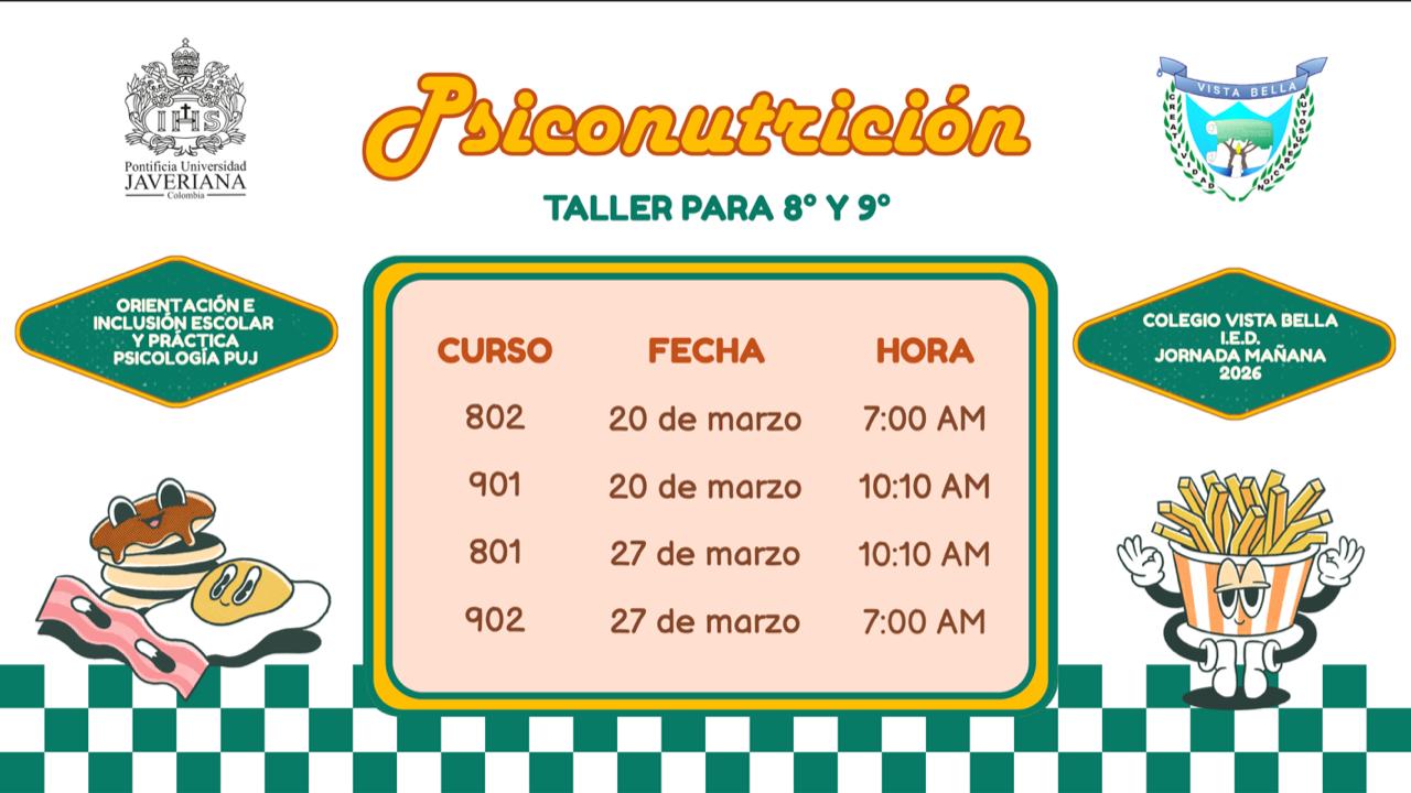 Taller para 8° y 9°