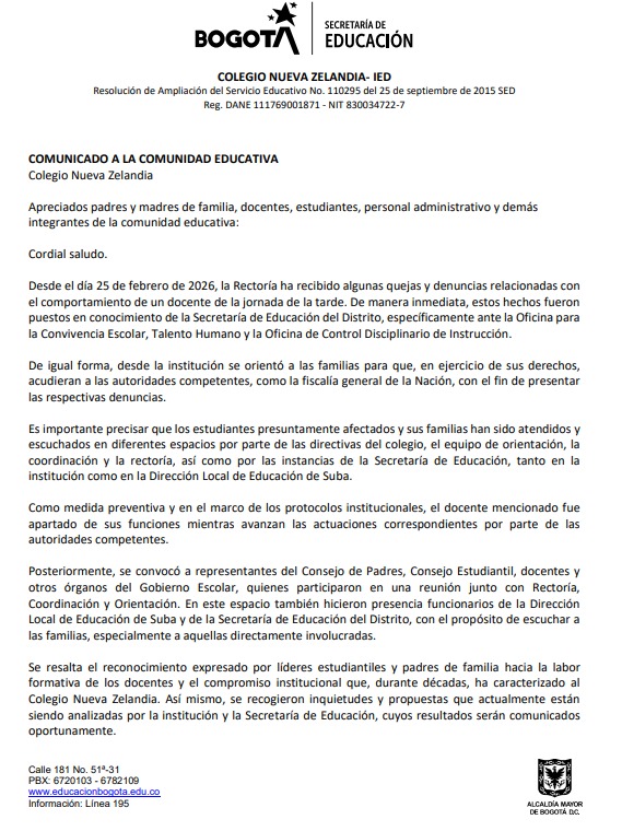 COMUNICADO 19 MARZO 2026.