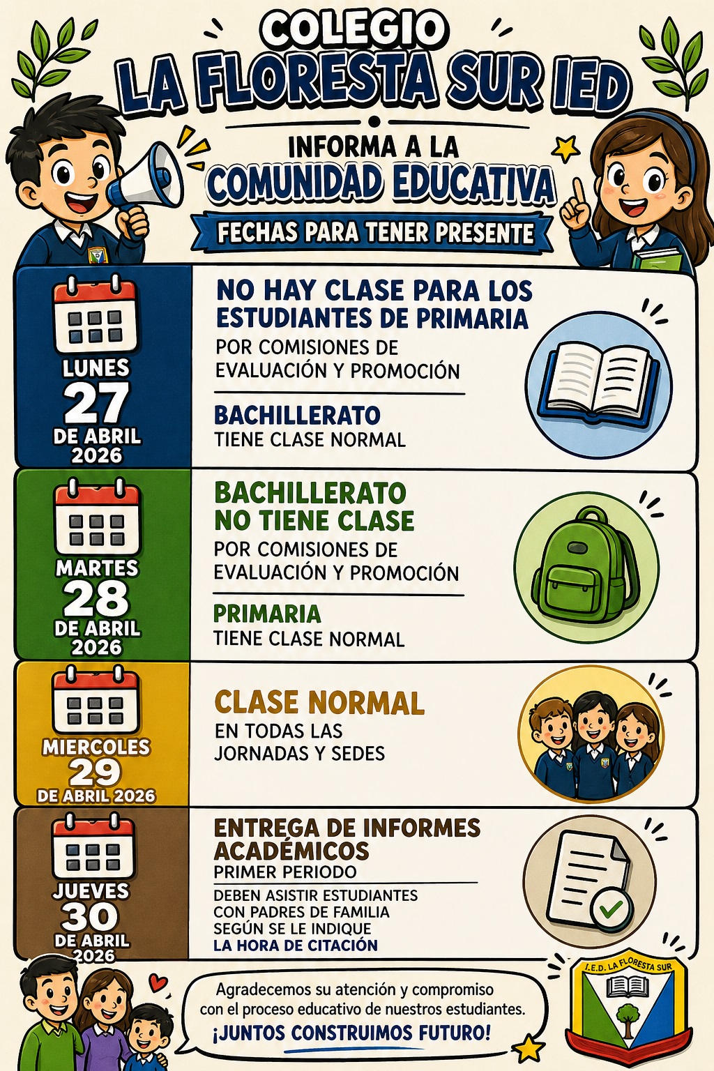 Fechas imporatntes