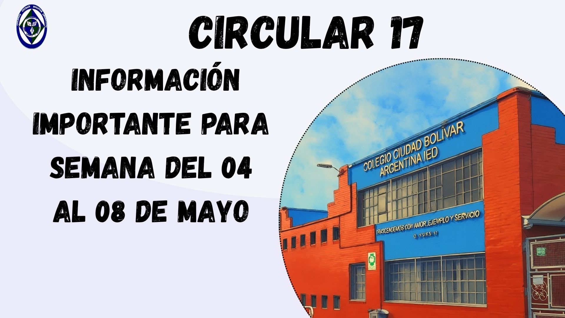 Circular 17 Información para semana del 04 al 08 de mayo
