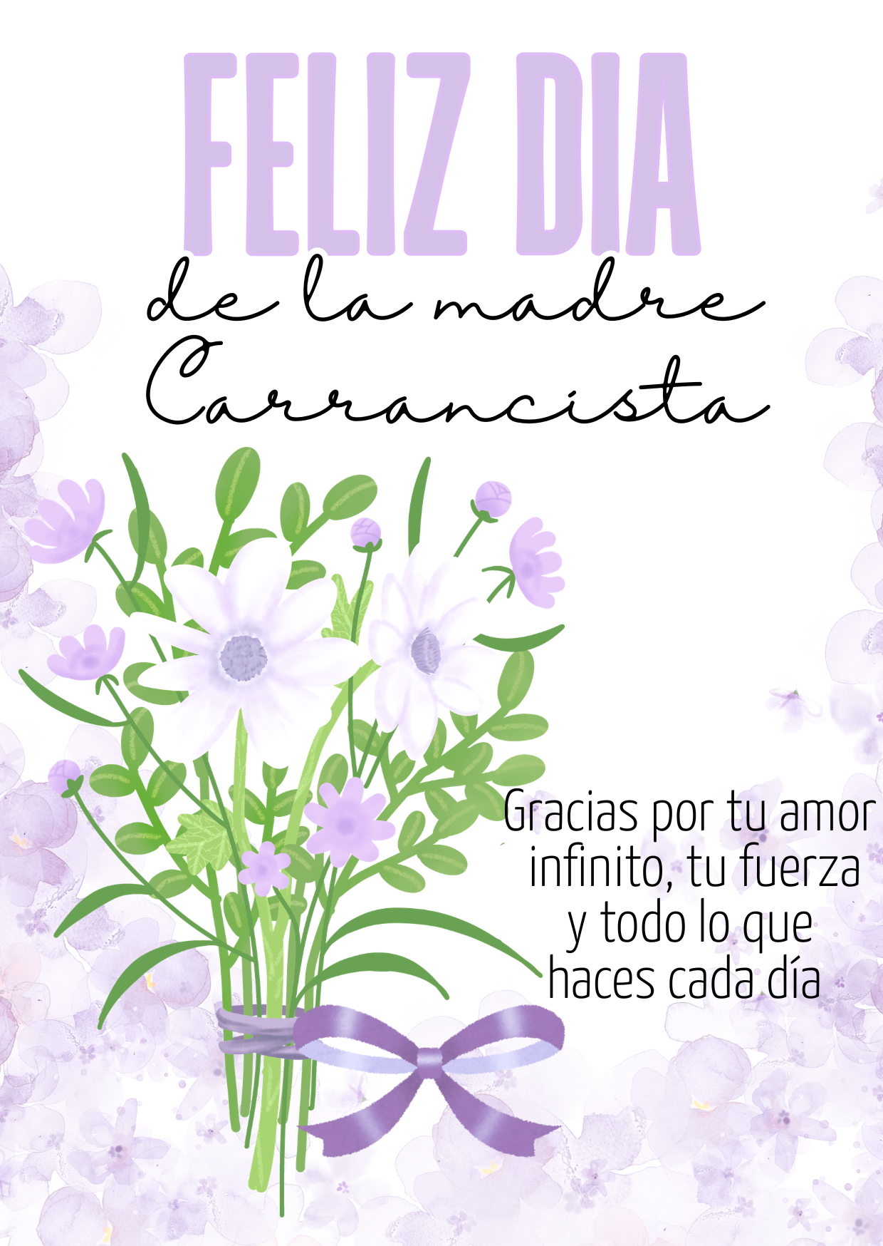 Feliz día de la madre