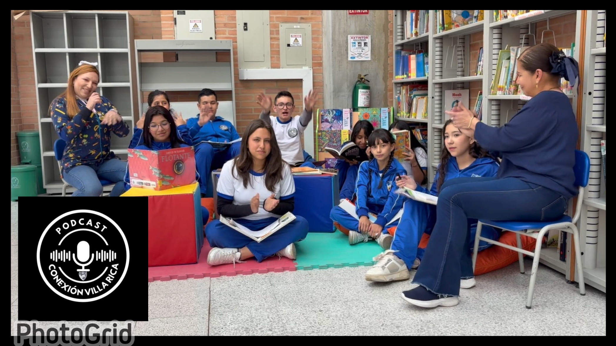 Imagen con texto podcast villancicos rica 