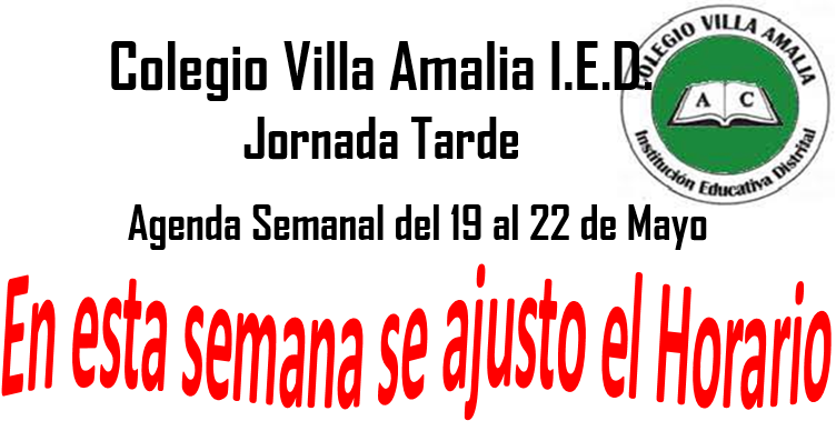 Agenda Semanal del 19 al 22 de Mayo del 2026