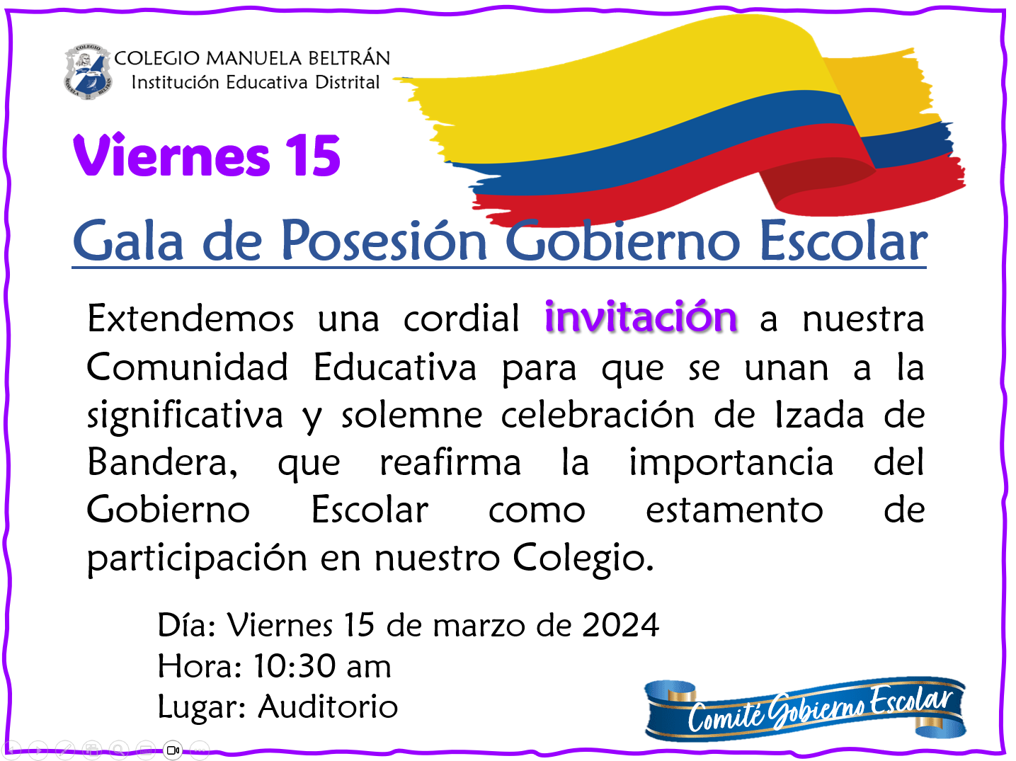 Vota Gobierno Escolar