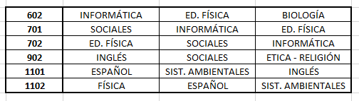 HORARIO 