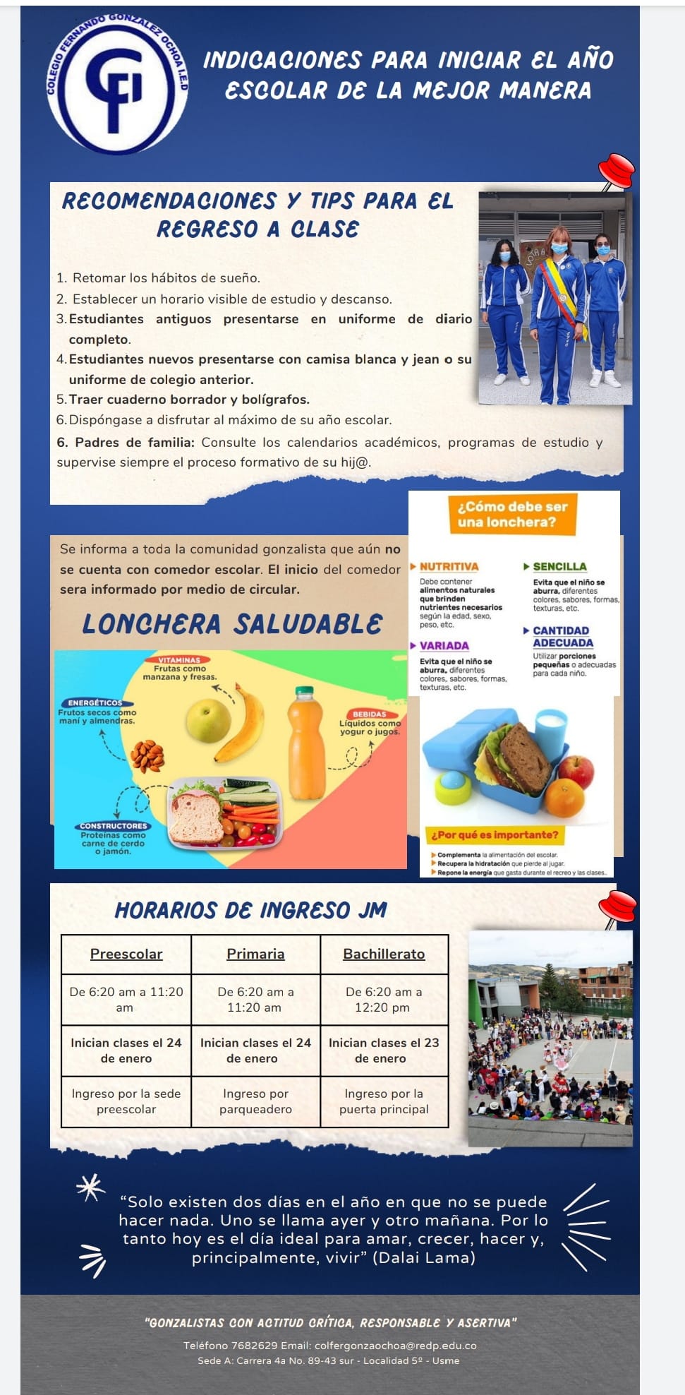 INICIO AÑOS ESCOLAR 2023 JM