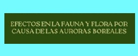 Flora y Fauna