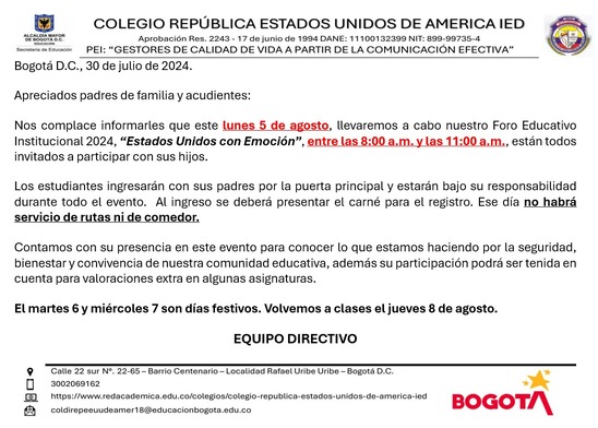 Foro Educativo Institucional 2024